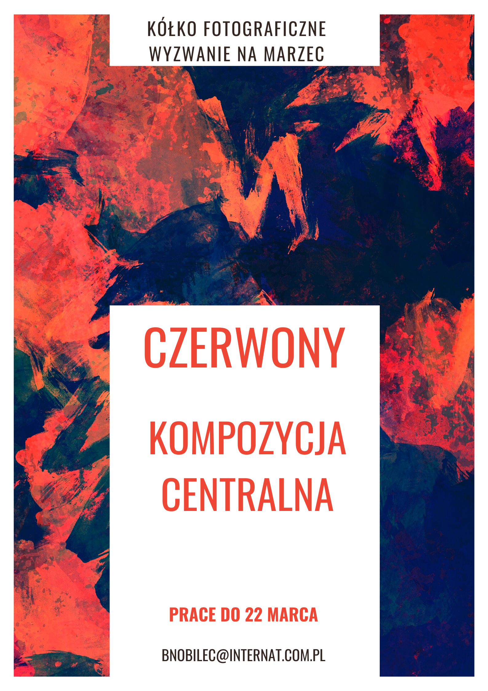 KONKURS FOTOGRAFICZNY "CZERWONY-KOMPOZYCJA CENTRALNA" ZNAMY WYNIKI #zostanwdomu